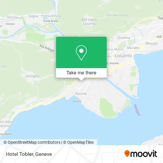 Hotel Tobler map