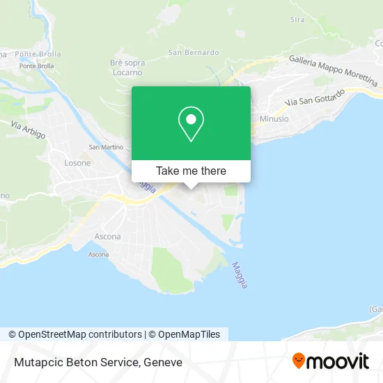 Mutapcic Beton Service map