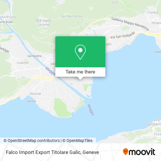 Falco Import Export Titolare Galic map