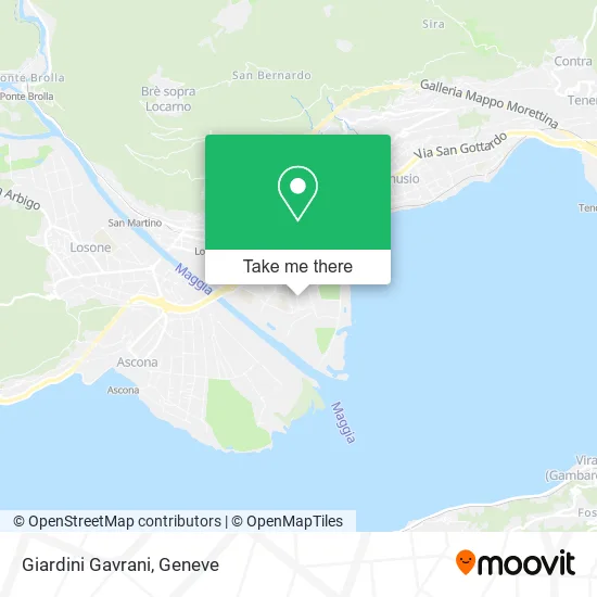 Giardini Gavrani map