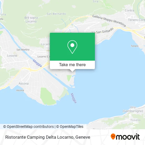 Ristorante Camping Delta Locarno map