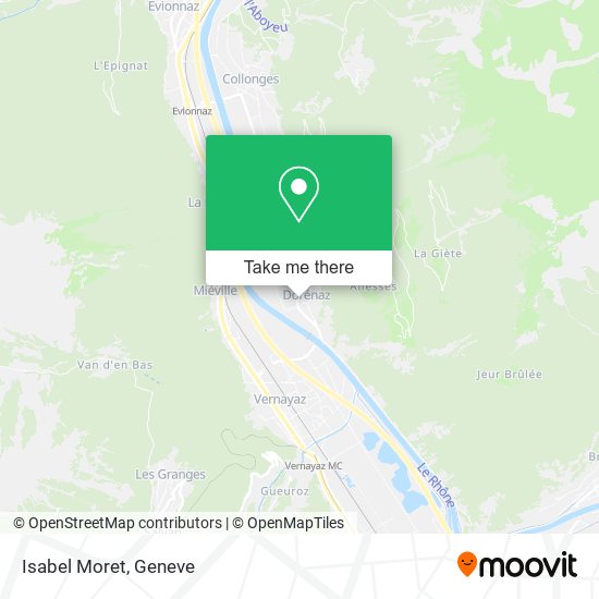 Isabel Moret map