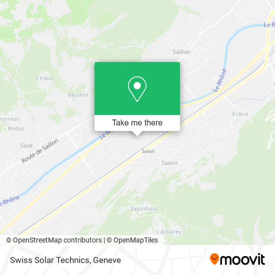 Swiss Solar Technics map