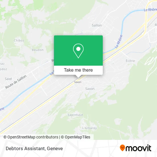 Debtors Assistant map