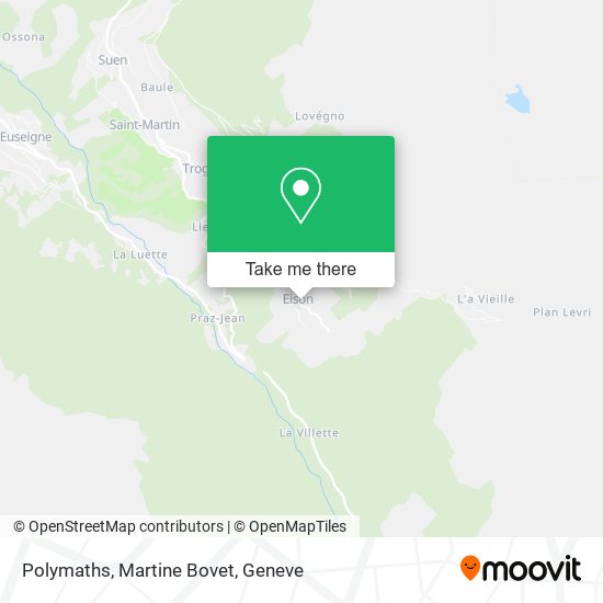 Polymaths, Martine Bovet map