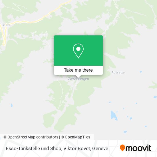 Esso-Tankstelle und Shop, Viktor Bovet map