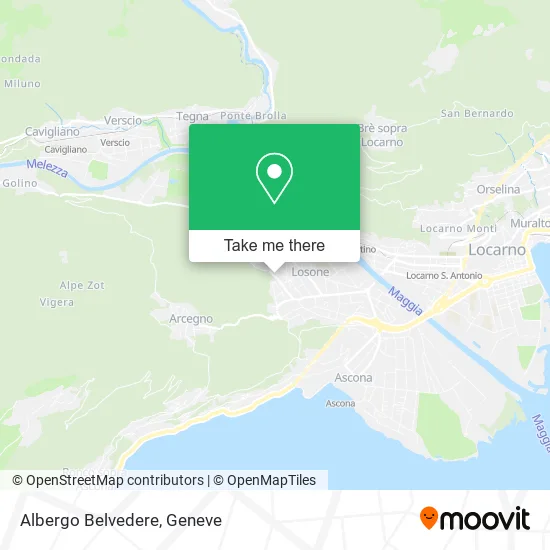 Albergo Belvedere map