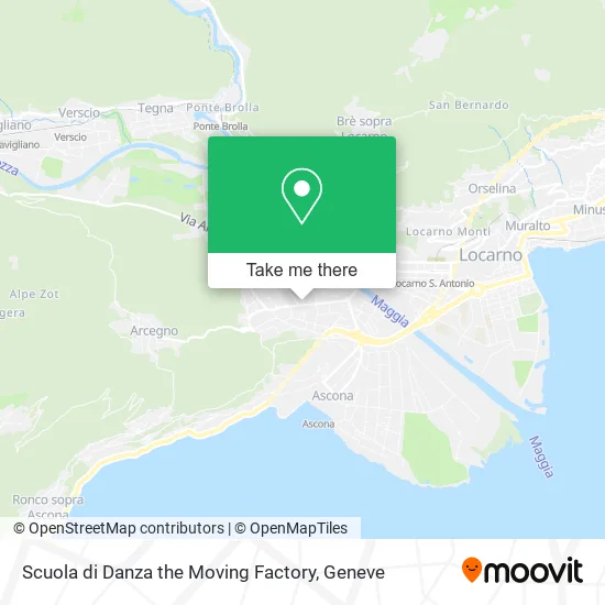 Scuola di Danza the Moving Factory map