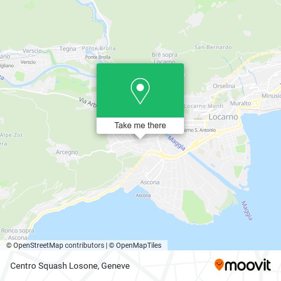 Centro Squash Losone map