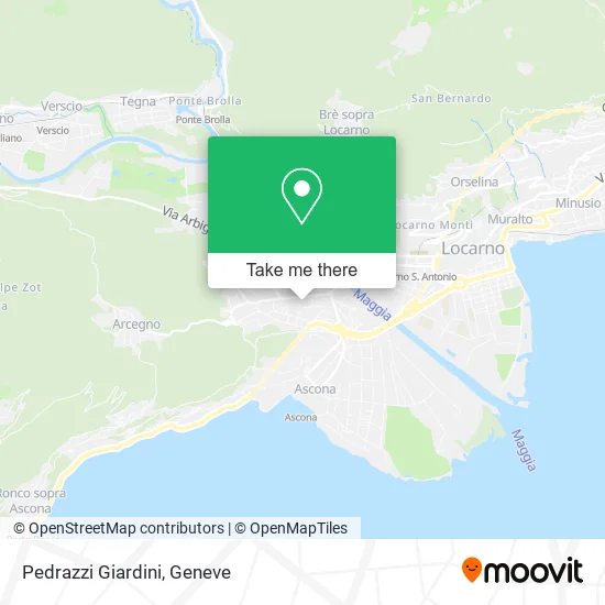 Pedrazzi Giardini map