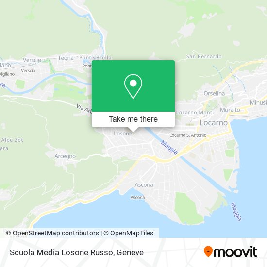 Scuola Media Losone Russo map
