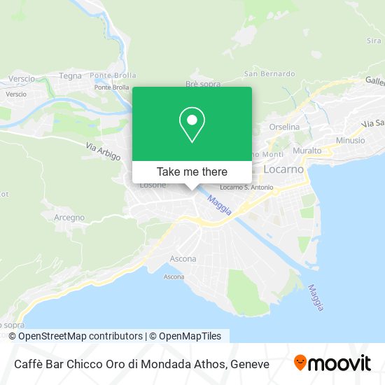 Caffè Bar Chicco Oro di Mondada Athos map