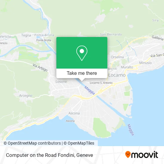 Computer on the Road Fondini map