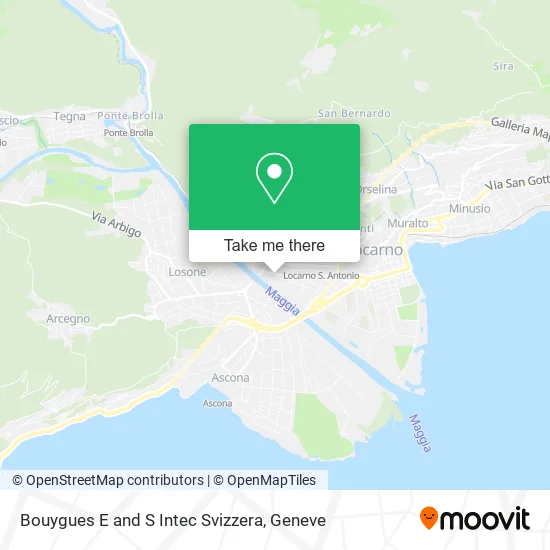 Bouygues E and S Intec Svizzera map