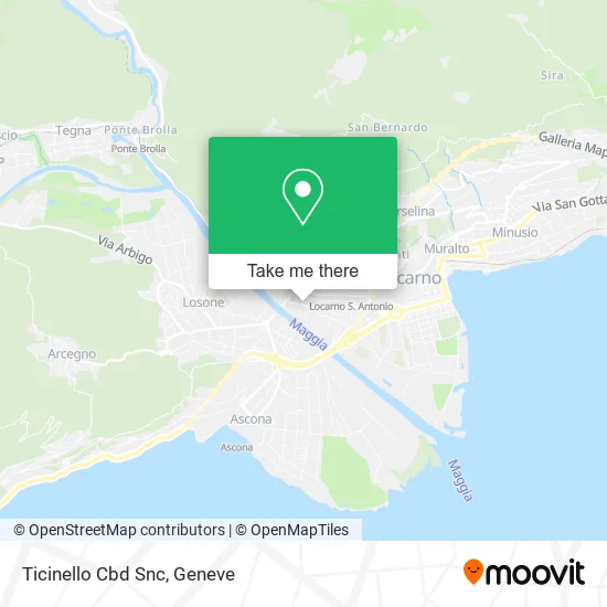 Ticinello Cbd Snc map