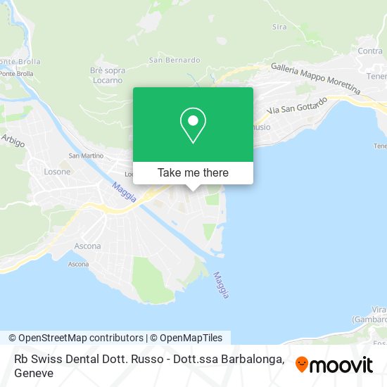 Rb Swiss Dental Dott. Russo - Dott.ssa Barbalonga map