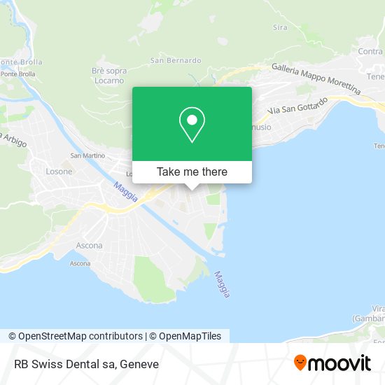 RB Swiss Dental sa map