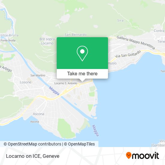 Locarno on ICE map