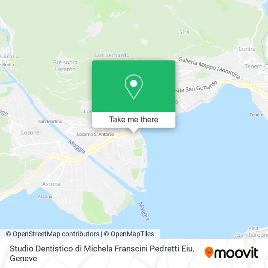 Studio Dentistico di Michela Franscini Pedretti Eiu map