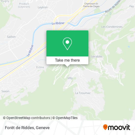Forêt de Riddes map