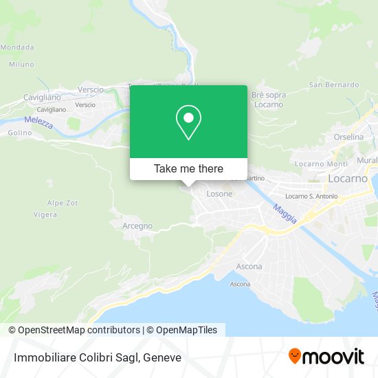 Immobiliare Colibri Sagl map