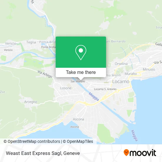 Weast East Express Sagl map