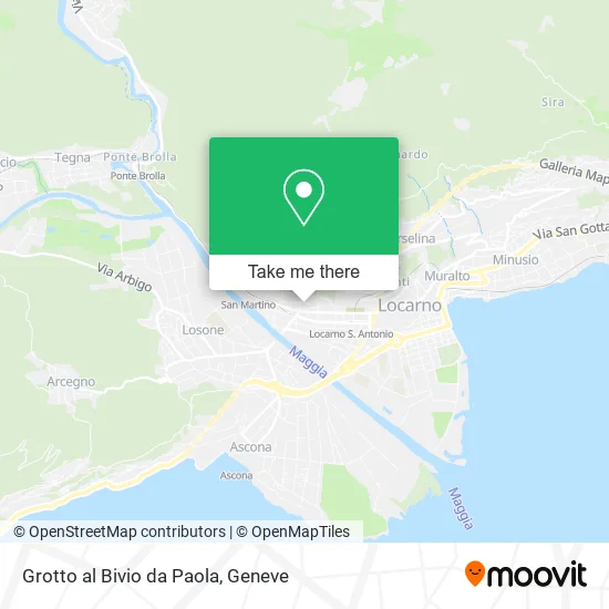 Grotto al Bivio da Paola map