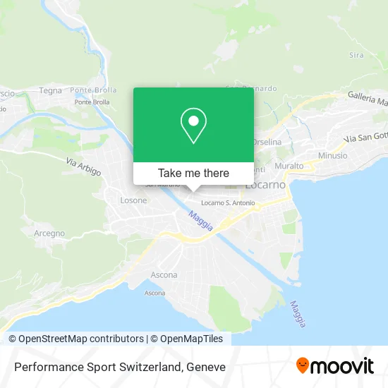Performance Sport Switzerland map