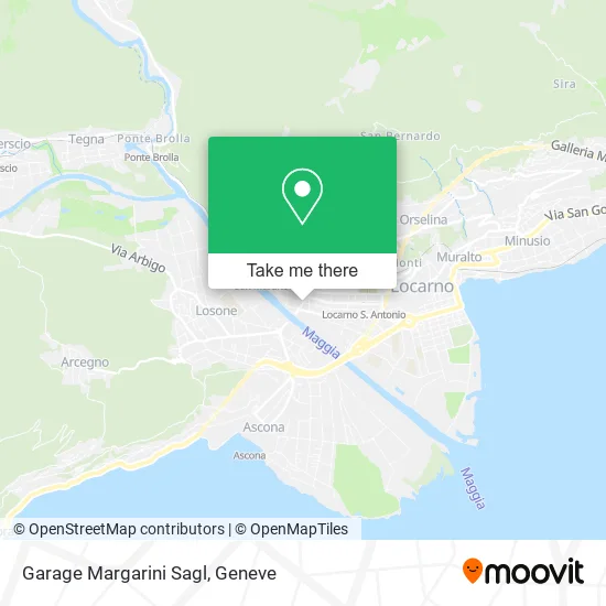 Garage Margarini Sagl map