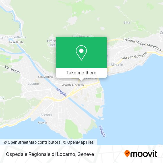 Ospedale Regionale di Locarno map