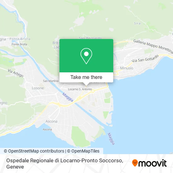 Ospedale Regionale di Locarno-Pronto Soccorso map