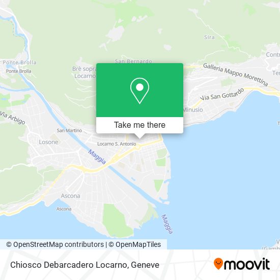 Chiosco Debarcadero Locarno map