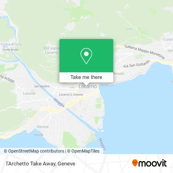 l'Archetto Take Away map