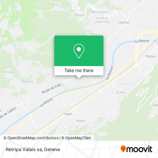Retripa Valais sa map