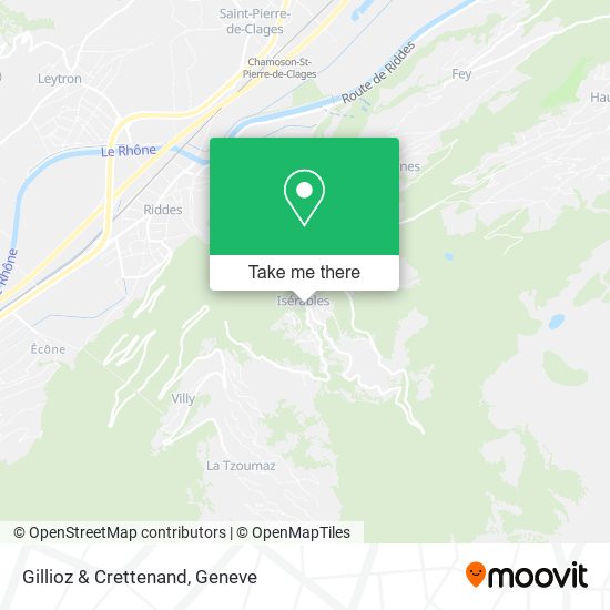 Gillioz & Crettenand map
