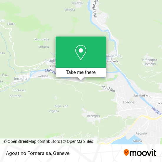 Agostino Fornera sa map
