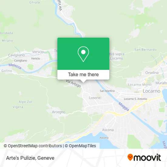 Arte's Pulizie map