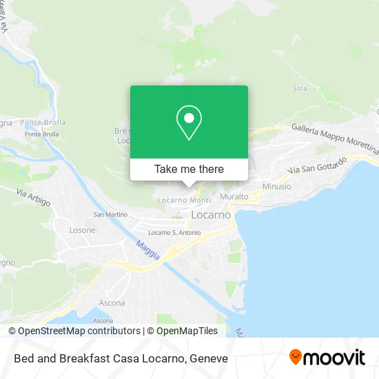 Bed and Breakfast Casa Locarno map