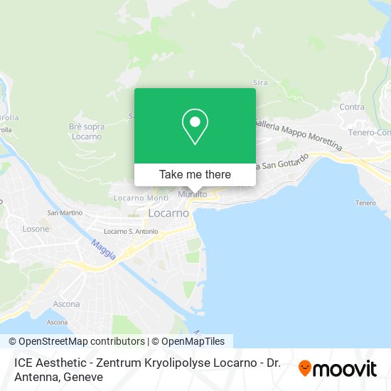 ICE Aesthetic - Zentrum Kryolipolyse Locarno - Dr. Antenna map