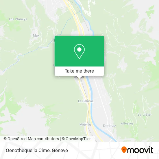 Oenothèque la Cime map