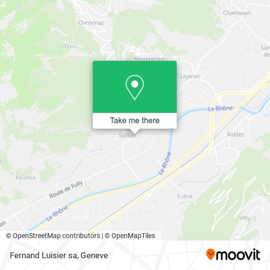 Fernand Luisier sa map