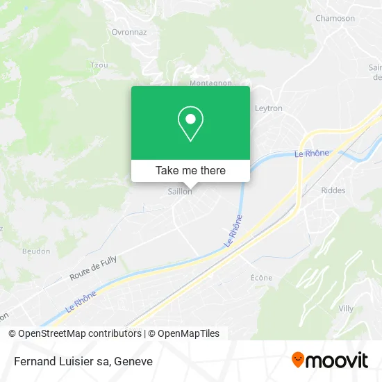 Fernand Luisier sa map