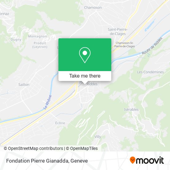 Fondation Pierre Gianadda map