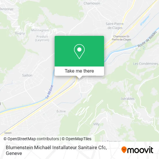 Blumenstein Michaël Installateur Sanitaire Cfc map