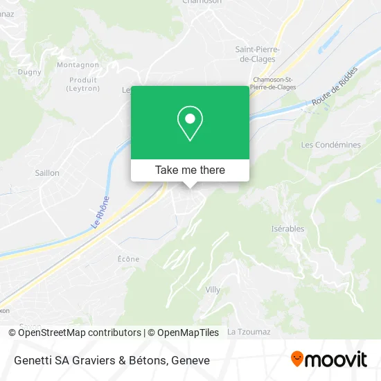 Genetti SA Graviers & Bétons map