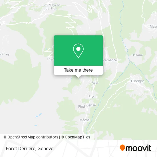 Forêt Derrière map