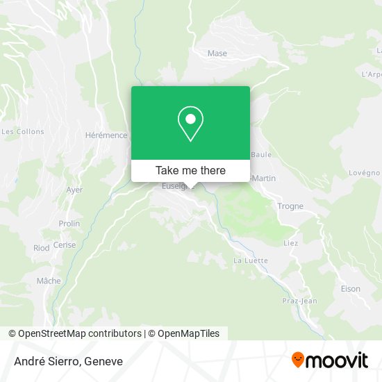 André Sierro map