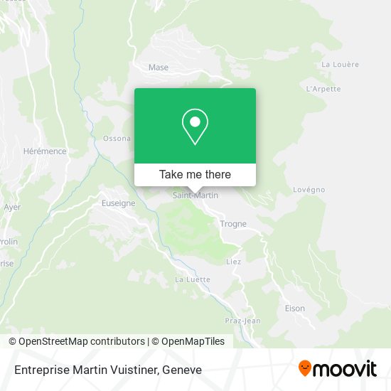 Entreprise Martin Vuistiner map