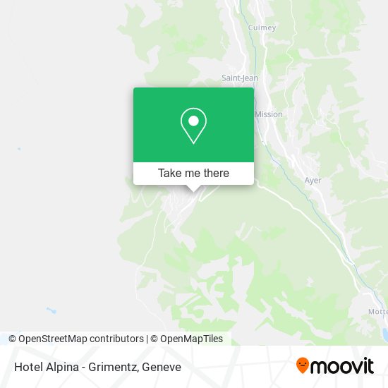 Hotel Alpina - Grimentz map