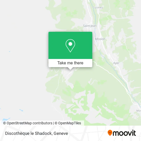 Discothèque le Shadock map